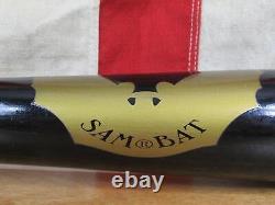 Vintage 2003 Sam Bat Wood Baseball Bat Pro Tyrell Godwin KB1 Flying Bat Logo 34