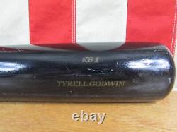 Vintage 2003 Sam Bat Wood Baseball Bat Pro Tyrell Godwin KB1 Flying Bat Logo 34