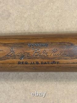 Vintage 35 BABE RUTH Louisville Slugger 125 BR 1930's Incredible condition