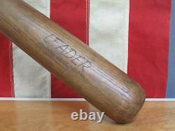 Vintage 50s Hillerich & Bradsby Wood'Leader' Baseball Bat Johnny Mize Model 34