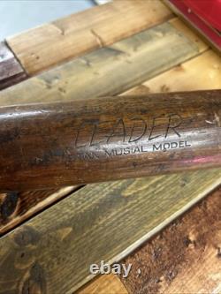 Vintage 50s Hillerich & Bradsby Wood'Leader' Baseball Bat Stan Musial Model 34