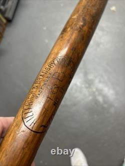 Vintage 50s Hillerich & Bradsby Wood'Leader' Baseball Bat Stan Musial Model 34