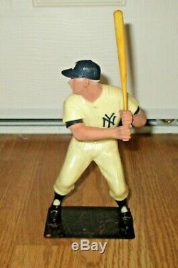 Vintage 60's Hartland Plastics Mickey Mantle Yankees Figurine W Bat