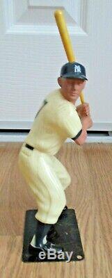 Vintage 60's Hartland Plastics Mickey Mantle Yankees Figurine W Bat