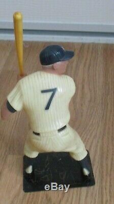 Vintage 60's Hartland Plastics Mickey Mantle Yankees Figurine W Bat