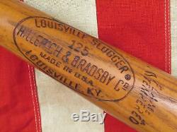 Vintage 60s Louisville Slugger H&B Wood Baseball Bat 125 Roger Maris Model 35