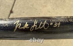 Vintage 90s MARK SMITH #34 Baltimore Orioles AUTO Game Used Team Baseball Bat