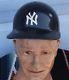 Vintage Abc New York Yankees Game Used Batting Hard Hat Baseball Cap Helmet #2