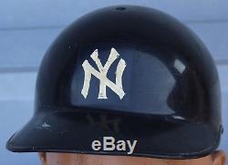 Vintage ABC New York Yankees Game Used Batting Hard Hat Baseball Cap Helmet #2
