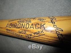 Vintage Adirondack Baseball Bat 302 1958-60 Practice Swing Stunning