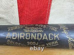 Vintage Adirondack Baseball Bat with Varsity Leather Glove Both Gil Hodges Dodgers