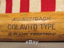 Vintage Adirondack Wood Baseball Bat No. 302 Rocky Colavito Model 35 Indians
