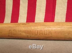 Vintage Adirondack Wood Baseball Bat White Ash 37 Fungo Model 112 Great Display