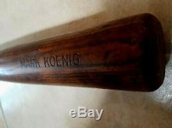 Vintage Antique 1920's Spalding Mark Koenig 35 Inch Baseball Bat