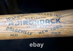 Vintage Antique 1940s HOF Lou Boudreau Adirondack 262 Rare Baseball Bat