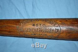 Vintage Antique 40TC Hillerich & Bradsby 1920s Ty Cobb 34 Baseball Bat Rare