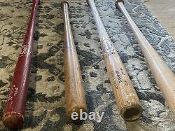 Vintage Antique Baseball Bat Lot Of 4 1930s And Up Mickey Mantle & Ted Williams