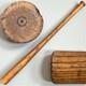 Vintage Antique Flat End Top Cork Wood Baseball Bat Old Mlb