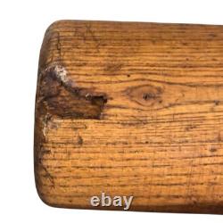Vintage Antique Flat End Top Cork Wood Baseball Bat Old MLB