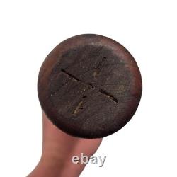 Vintage Antique Flat End Top Cork Wood Baseball Bat Old MLB