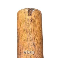 Vintage Antique Flat End Top Cork Wood Baseball Bat Old MLB