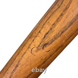 Vintage Antique Flat End Top Cork Wood Baseball Bat Old MLB