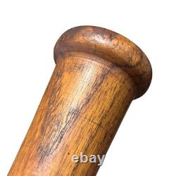 Vintage Antique Flat End Top Cork Wood Baseball Bat Old MLB
