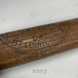 Vintage Antique Original Softball Bat Diamond Mfg. Co. D40 St. Louis 34 USA