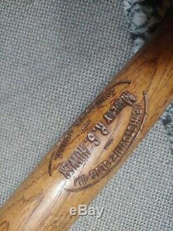 Vintage Antique RG Hower Wood Baseball Bat Lewistown-I-Slug-Um Model 35 PA. Rare