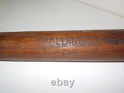Vintage Antique Spalding League Wood Baseball Bat 1909-1922 Manufactured Period