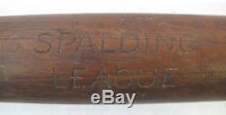 Vintage Antique Sports Memorabilia Spalding League Wooden Baseball Bat 1909-1922