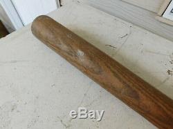 Vintage Antique Wood Baseball 46oz Bat Hand Turned Oak 36 early 1900's Folk Art