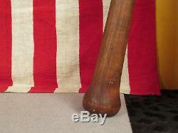 Vintage Antique Wood Baseball Bat Hand Made/Turned Oak 35 Folk Art Nice Display