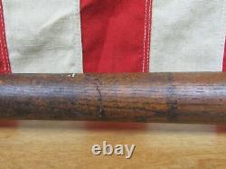 Vintage Antique Wood Baseball Bat Hand Turned Ring Bat 33 1890s-1900s Rare
