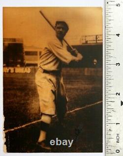 Vintage BABE RUTH Yankees ORIGINAL Associated Press BLACK & WHITE Photo 1920's