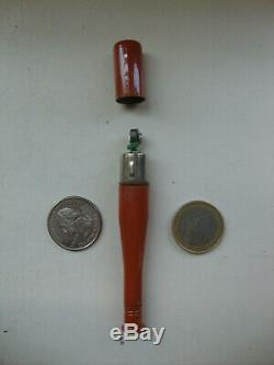 Vintage BASEBALL Bat Figural Cigarette Lighter Enamel BIG LEAGUER Store Display