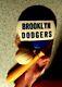 Vintage Brooklyn Dodgers Pin Pinback With Bat & Baseball & Ribbon Attached
