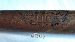 Vintage Babe Ruth 40 B. R. Louisville Slugger Bone Rubbed Baseball Bat