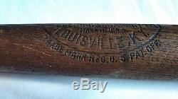 Vintage Babe Ruth 40 B. R. Louisville Slugger Bone Rubbed Baseball Bat 35