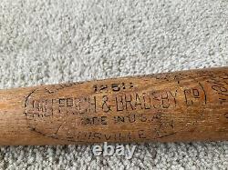 Vintage Babe Ruth Hillerich & Bradsby Baseball Bat Louisville Slugger 30 in 24oz