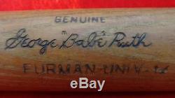 Vintage Babe Ruth Louisville Slugger #125 Baseball Bat Marked George Babe Ruth