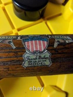 Vintage Baseball 1900's FRANK HOME BAKER Decal Bat WithWriting 33 A's Yankees HOF