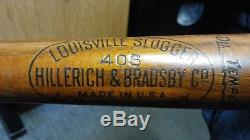 Vintage Baseball Bat HANK GREENBERG LOUISVILLE SLUGGER HILLERICH & BRADSBY