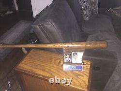 Vintage Baseball Bat Johnny Groth Detroit Tigers, stand and 2-1952 Cards