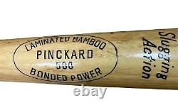 Vintage Baseball Bat Pinckard 500 Laminated Bamboo Wood Bonded Power Prof Model