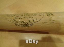 Vintage Baseball Bat Pro Model Jackie Jensen Early Signature Like 52 54 Bowman