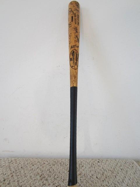 Vintage Baseball Bat, Red Shoendienst Plus 27 Additional Cardinalsignatures