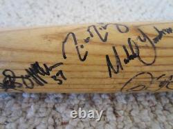 Vintage Baseball Bat, Red Shoendienst Plus 27 Additional Cardinalsignatures