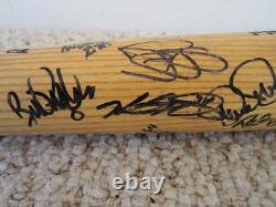 Vintage Baseball Bat, Red Shoendienst Plus 27 Additional Cardinalsignatures
