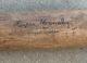 Vintage Baseball Bat Rogers Hornsby Louisville Slugger 125 Rh